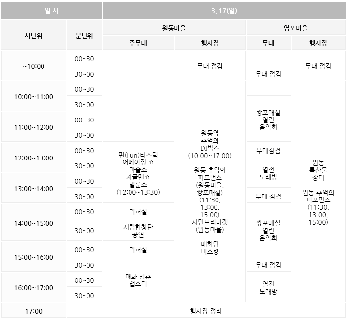 양산 원동매화축제 일정