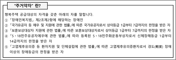 주거약자